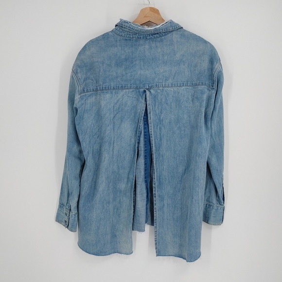 One Teaspoon | split back button down shirt - Picture 4 of 5